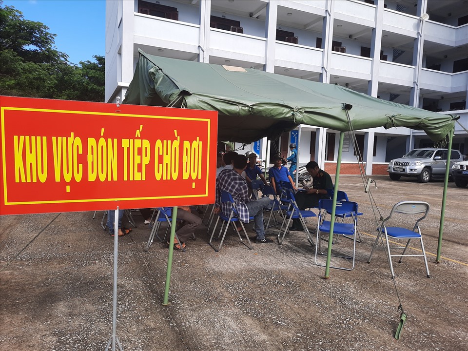 Khu cách ly Trường trung cấp Cảnh sát nhân dân 5. Ảnh: Thanh Chung