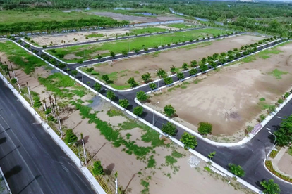 Nhiều sai phạm tại dự án Khu dân cư Nhơn Đức. Ảnh: Quang Duy