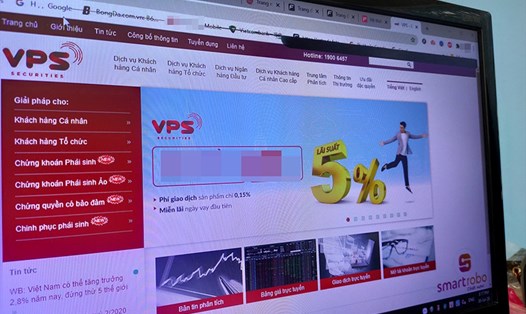 Hệ thống giao dịch điện tử của Công ty cổ phần chứng khoán VPS bị tấn công DDoS. Ảnh minh họa.