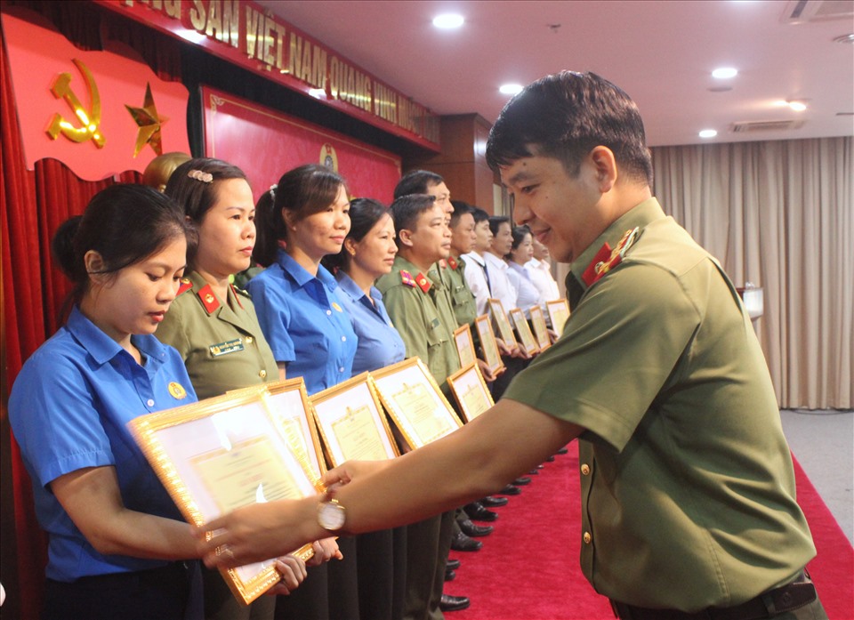 CĐ Cục Công nghiệp an ninh sơ kết công tác công đoàn 6 tháng đầu năm 2020. Ảnh: Tú Quỳnh