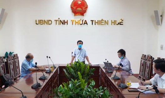 Phó Chủ tịch UBND tỉnh Thừa Thiên Huế Nguyễn Văn Phương kết luận tại cuộc họp. Ảnh: Cổng Thông tin Điện tử Thừa Thiên Huế.