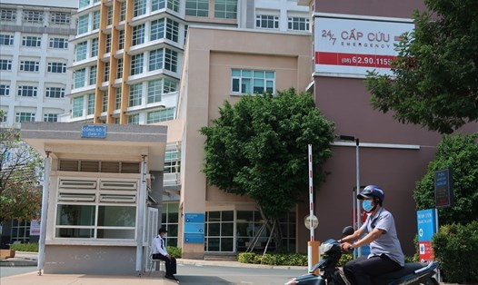 Bệnh viện quốc tế City (quận Bình Tân) - nơi nữ bệnh nhân đón Grab Bike về quận 8. Ảnh: HỮU HUY