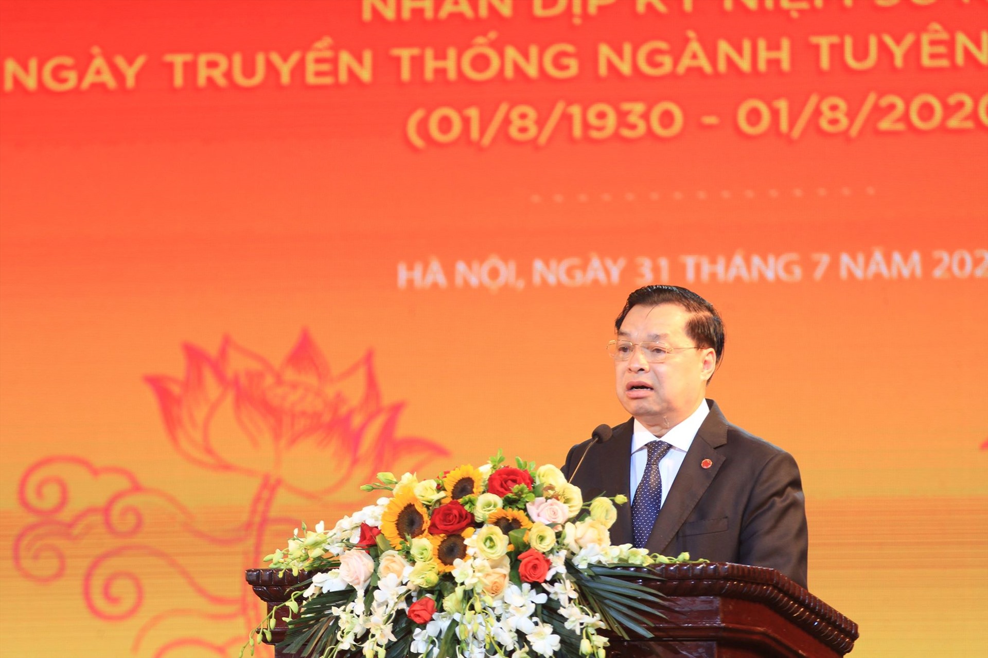 Phó Trưởng Ban Tuyên giáo Trung ương Lê Mạnh Hùng phát biểu tại Hội nghị. Ảnh Kim Sơn