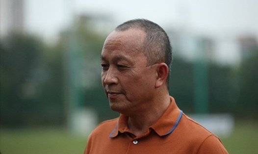 Ông Phạm Thanh Hùng là 1 trong 3 ứng viên tranh cử Phó Chủ tịch tài chính VFF. Ảnh: Hoài Thu