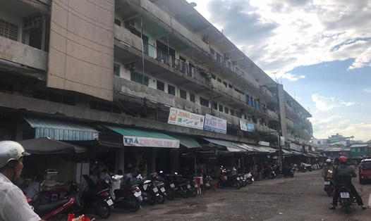Chung cư A,B chợ Đầm Nha Trang - Khánh Hòa xuống cấp trầm trọng. Ảnh: Nhiệt Băng