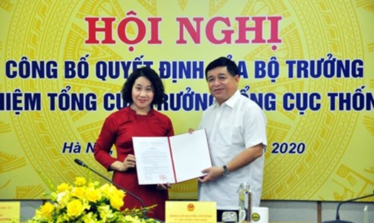Bà Nguyễn Thị Hương giữ chức vụ Tổng cục trưởng Tổng cục Thống kê - Bộ Kế hoạch và Đầu tư. Ảnh: Tổng Cục thống kê.