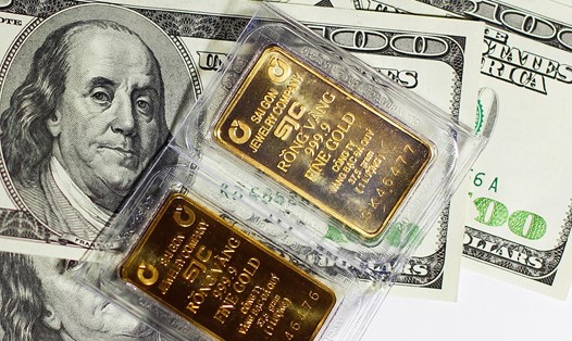 Giá USD giảm mạnh tạo điều kiện thúc đẩy giá vàng đi lên. Ảnh: Hải Nguyễn