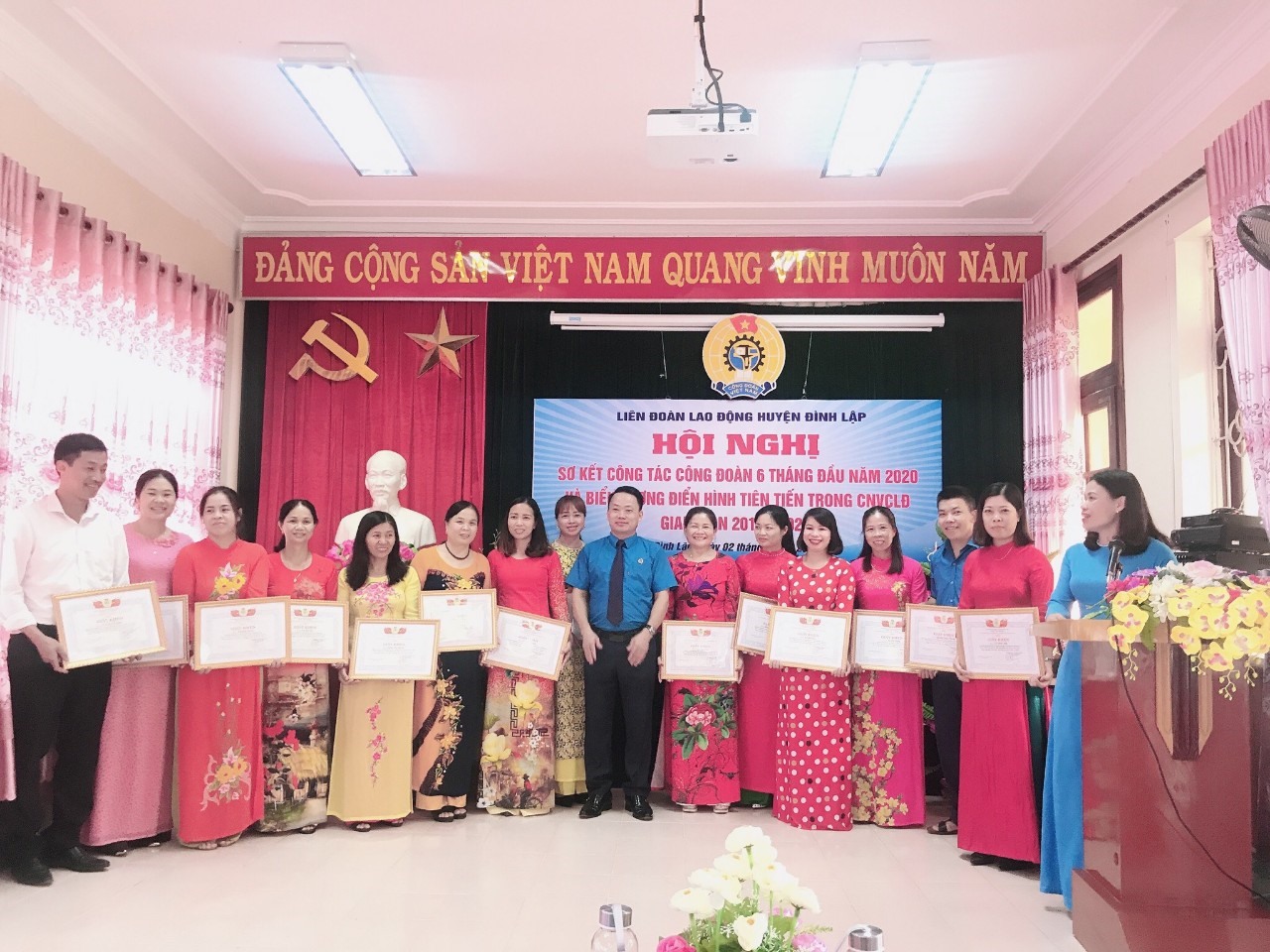 Sơ kết công tác Công đoàn 6 tháng đầu năm 2020.