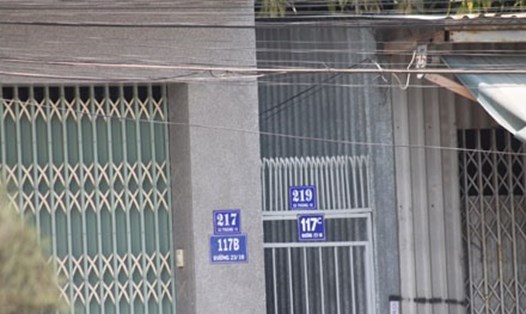 Biển số nhà ở thành phố Nha Trang, Khánh Hòa. Ảnh: Lưu Hoàng