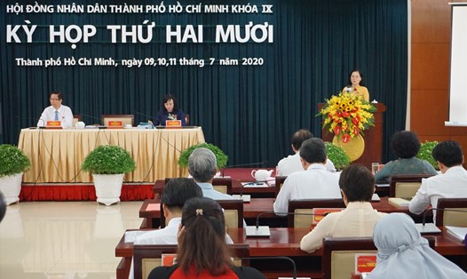 Khai mạc kỳ họp thứ 20 của HĐND TPHCM khóa IX nhiệm kỳ 2016-2021.  Ảnh: Minh Quân