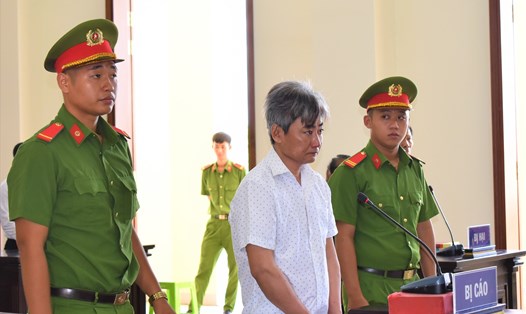 Bị cáo Trần Văn Hoàng tại phiên tòa sơ thẩm. Ảnh: Thành Nhân