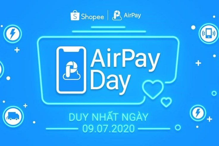 Kích hoạt ví AirPay nhận ngay ưu đãi khi mua sắm trực tuyến