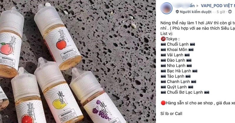 Khay test thuốc lá điện tử Cotinine 1 chân Novatrend - Vì sao phải cấm thuốc lá điện tử? Nguyên nhân sâu xa của việc này 3 Thị trường thuốc lá điện tử trên mạng: Hiểm hoạ từ tinh dầu nicotine lỏng