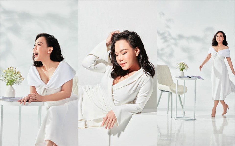 Nghệ sĩ Việt Hương chia sẻ quan niệm về sự thành công của phụ nữ. Ảnh: NSCC