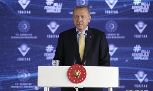 Tổng thống Thổ Nhĩ Kỳ Recep Tayyip Erdogan. Ảnh: Tân Hoa Xã
