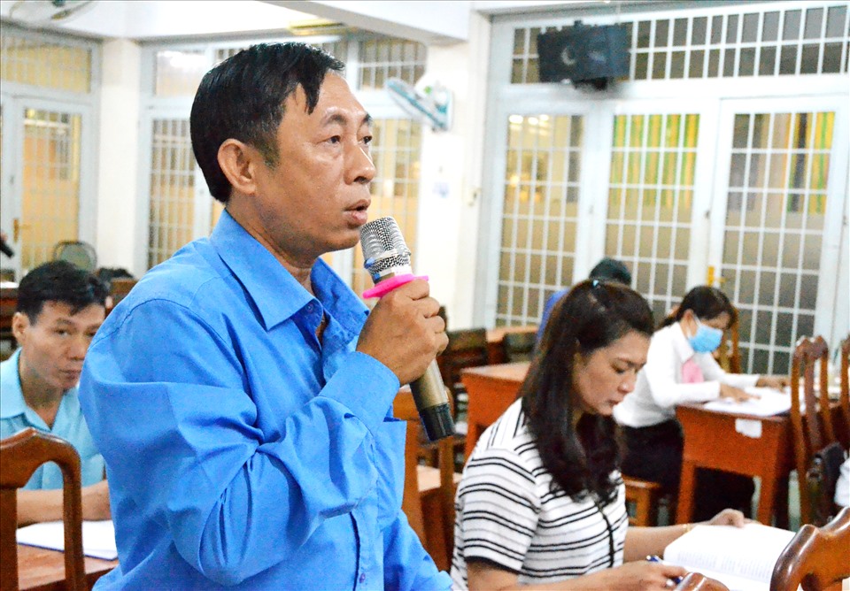 Ông Trần Ngọc Trung - Chủ tịch LĐLĐ huyện Phú Tân, An Giang. Ảnh: LT