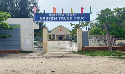 Trường THCS Nguyễn Trung Trực, phường Ninh Thủy, thị xã Ninh Hòa. Ảnh: Linh Đan