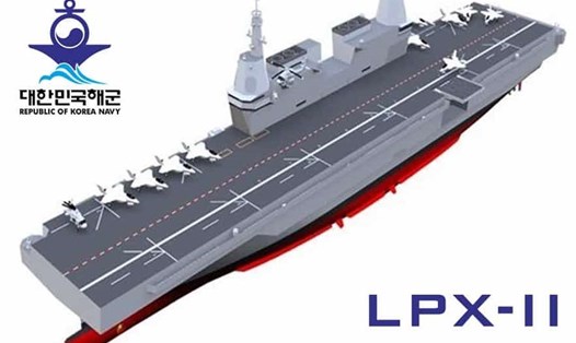 Thiết kế tàu sân bay Hàn Quốc LPX-II. Ảnh: Hải quân Hàn Quốc