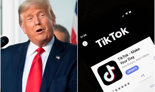 Tổng thống Donald Trump ký lệnh mới liên quan tới TikTok ở Mỹ. Ảnh: AFP.