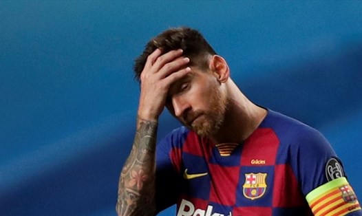 Messi có mùa giải thứ 5 liên tiếp không thể vô địch Champions League. Ảnh: Getty