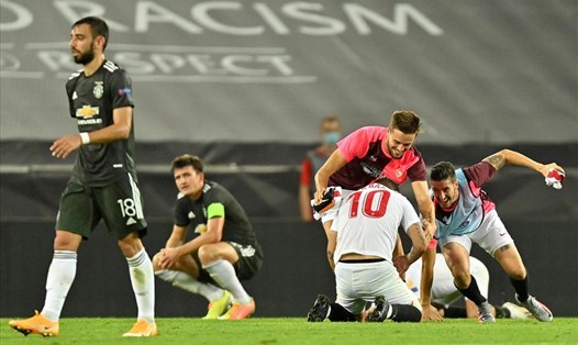 Sau Manchester City và Chelsea, Sevilla là đội thứ ba khiến Man United nhận thất bại ở bán kết trong mùa giải 2019-20. Ảnh: Getty Images