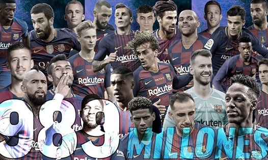 Barcelona chi gần 1 tỉ euro để mua cầu thủ nhưng vẫn trắng tay tại Champions League ở 5 mùa bóng vừa qua. Ảnh: Marca