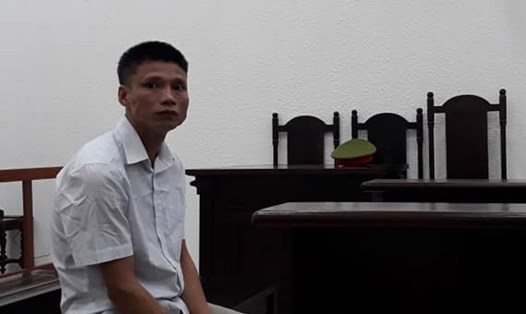 Bị cáo Lê Anh Tuấn tại phiên tòa sơ thẩm. Ảnh: V.Dũng.