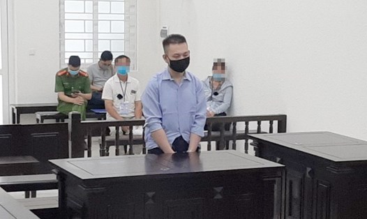 Bị cáo Trương Hải Hà tại phiên tòa sơ thẩm. Ảnh; V.Dũng.