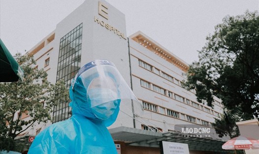 Bệnh viện E được dỡ cách ly sau khi có thông báo của Bộ Y tế về kết quả xét nghiệm lại ca bệnh ở Phú Thọ. Ảnh: Tô Thế