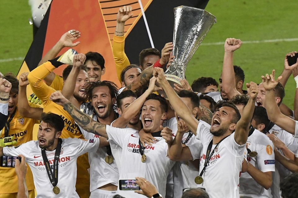 Sevilla vô địch Europa League lần thứ 6. Ảnh: Getty