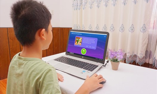 Chương trình Học vần trên ứng dụng học tập VMonkey dành cho học sinh tiểu học, mầm non được đưa vào sử dụng. Ảnh: Minh Khang