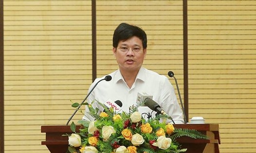Phó Chủ tịch UBND TP Hà Nội Ngô Văn Quý kết luận tại cuộc họp. Ảnh: L.X.Hải