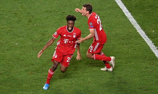 Kingsley Coman có bàn thắng quan trọng nhất trong thời gian thi đấu cho Bayern Munich. Ảnh: UEFA.