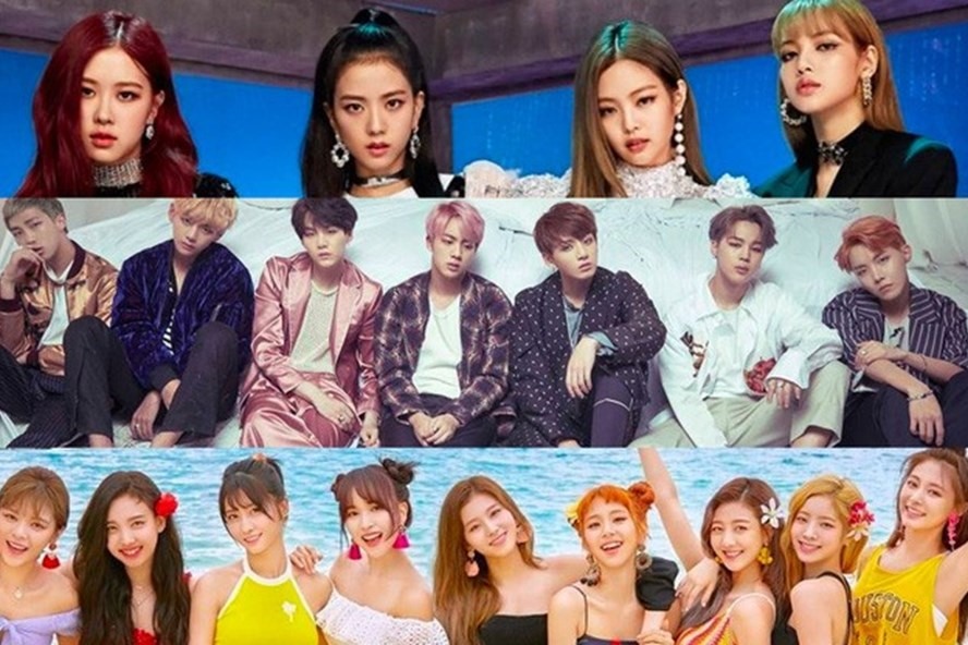 BTS có nhiều MV đạt lượt xem cao nhất trong 24h so với Blackpink và TWICE. Ảnh: Cắt từ clip