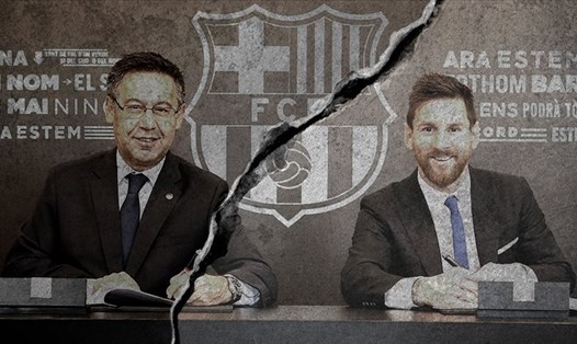 Mối quan hệ của Lionel Messi với Chủ tịch Josep Bartomeu đã hoàn toàn tan vỡ. Ảnh: Marca