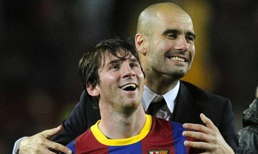 Messi từng cùng Pep Guardiola giúp Barcelona 2 lần vô địch Champions League. Ảnh: Getty.