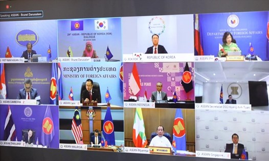 Đối thoại thường niên cấp Thứ trưởng giữa ASEAN và Hàn Quốc, ngày 26.8. Ảnh: BNG