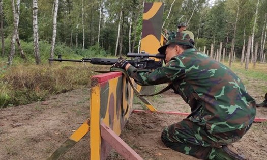 Đội tuyển bắn tỉa Quân đội nhân dân Việt Nam. Ảnh: Quân đội Nhân dân