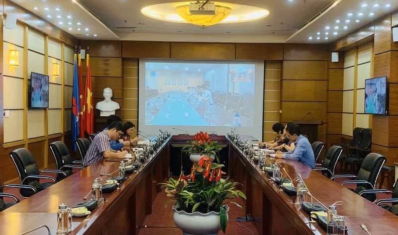 Điểm cầu tại Hà Nội. Ảnh: CĐ DKVN