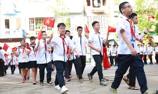 Mỗi lớp học tại TPHCM sẽ cử từ 10-20 học sinh dự lễ khai giảng năm học 2020-2021. Ảnh minh hoạ: Hải Nguyễn