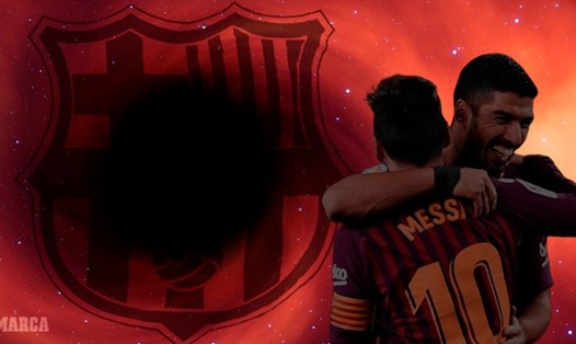 Lionel Messi và Luis Suarez sẽ để lại  Barcelona một "hố đen" cực lớn. Ảnh: Marca