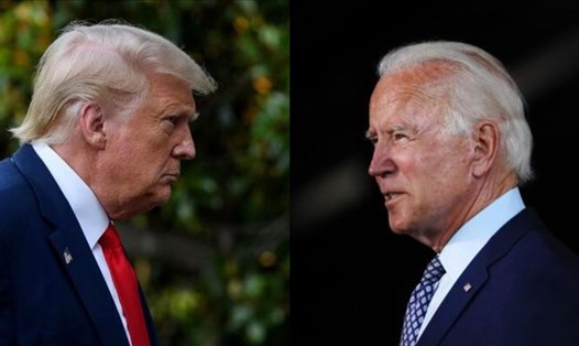 Tổng thống Donald Trump và ứng viên Joe Biden. Ảnh: AFP