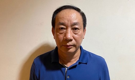 Cựu Thứ trưởng Nguyễn Hồng Trường khi bị khởi tố. Ảnh: Bộ Công an.