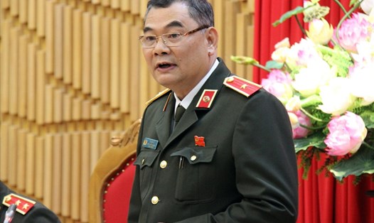 Thiếu tướng Tô Ân Xô - Chánh Văn phòng Bộ Công an. Ảnh: H.Lam.