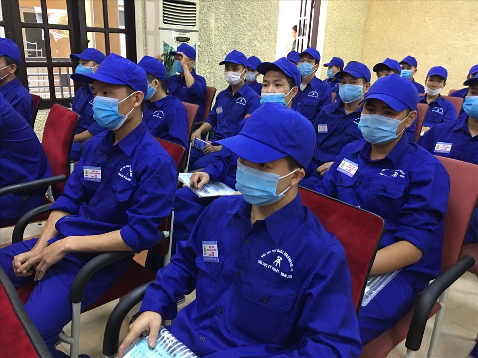 Các thí sinh dự thi. Ảnh: Hải Anh