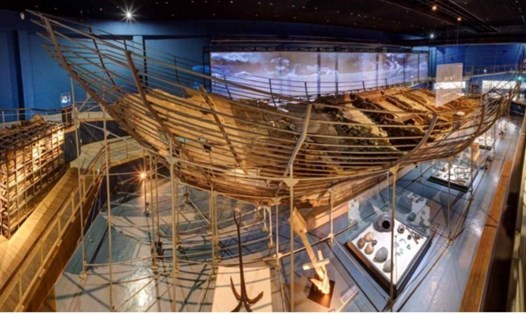 Con tàu Sinan bị chìm năm 1323. Ảnh: Korea Herald