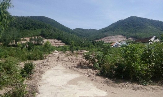 Các dự án đào núi tràn lan ở Khánh Hòa. Ảnh: Nhiệt Băng