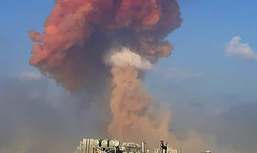 Vụ nổ lớn ở Beirut, Lebanon xảy ra tối 4.8. Ảnh: AFP