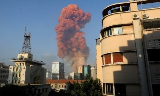 Vụ nổ tại Beirut, Lebanon được xác định là do ammonium nitrate (NH4NO3) gây ra. Ảnh: AFP