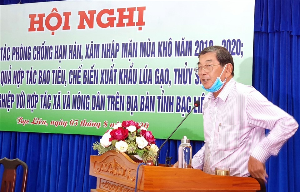 Ông Hồ Quang Cua khẳng định nếu xuất khẩu gạo dạng đóng túi sẽ nâng cao giá trị gạo Việt Nam (ảnh Nhật Hồ)